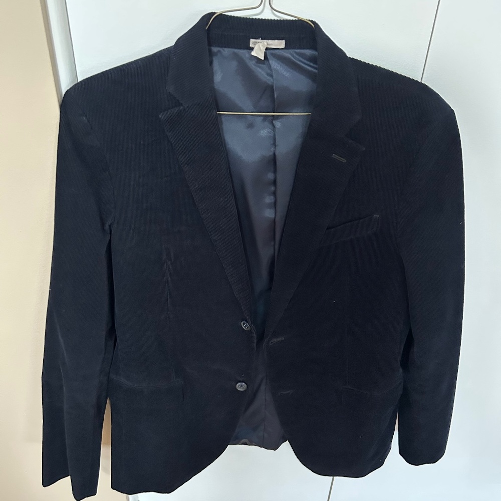 Nordstroms Rack navy corduroy blazer 40 L